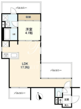 モアリッシェル代官山青葉台 504 間取り図