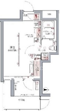 ラグディア高輪 109 間取り図