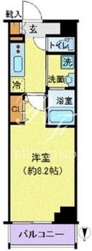 クレヴィスタ門前仲町グラン 202 間取り図