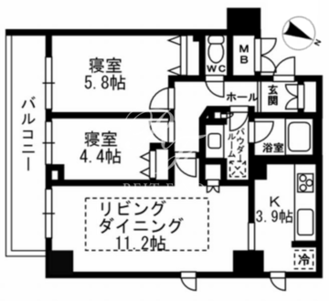 パークフラッツ学芸大学 305 間取り図