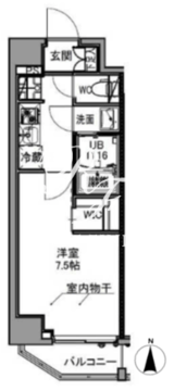 エスレジデンス王子イースト 501 間取り図