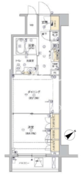 フィース水天宮前 202 間取り図