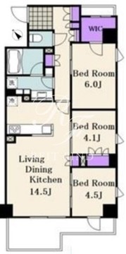 クレヴィア西馬込 308 間取り図