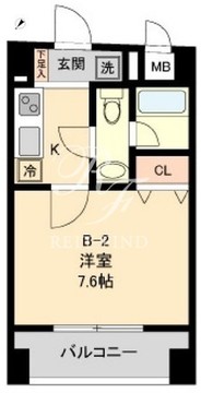 コモド水天宮レジデンス 603 間取り図