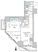 ルジュール神田須田町 401 間取り図 ?>