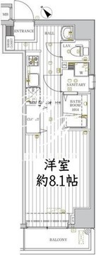 レガリス門前仲町 504 間取り図