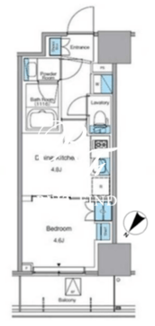 ルフォンプログレ渋谷ヒルトップ 910 間取り図