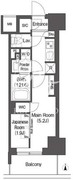コンフォリア東新宿 214 間取り図