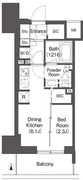 コンフォリア東新宿 809 間取り図
