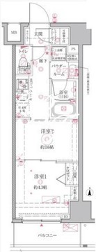 クレイシアIDZ江戸川橋 702 間取り図