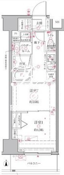 クレイシアIDZ江戸川橋 603 間取り図