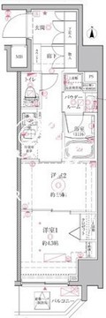 クレイシアIDZ江戸川橋 504 間取り図
