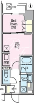 リビオメゾン木場 608 間取り図