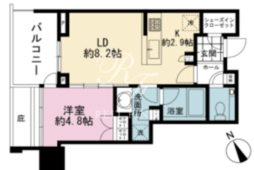 ブランズタワー芝浦 317 間取り図