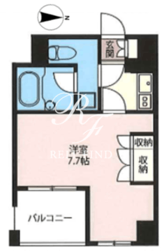 エスティメゾン浅草駒形 607 間取り図