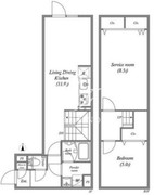 リーガランド神楽坂 105 間取り図