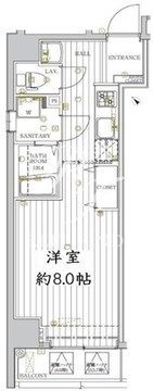 レガリス門前仲町 601 間取り図
