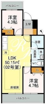 エリクサーメゾン日暮里根岸 502 間取り図