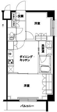 ルーブル北嶺町 312 間取り図