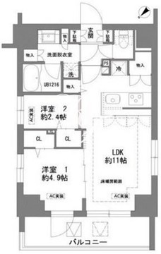 ラグゼナ日本橋 701 間取り図