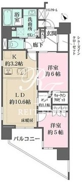 ザ・パークハウス赤羽フロント 1302 間取り図