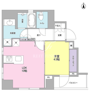 ルクリアコート 201 間取り図