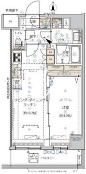 アルコバレーノ錦糸町 1001 間取り図