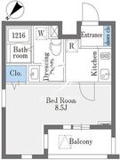 ラドゥセール巣鴨イースト 316 間取り図