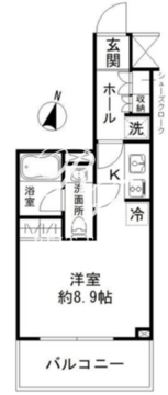 パークリュクス清澄白河 604 間取り図