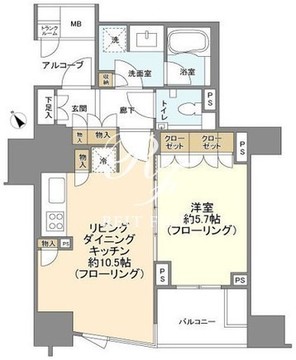 ブリリア代官山プレステージ 4F 間取り図