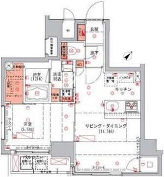 ハーモニーレジデンス日本橋イースト 503 間取り図