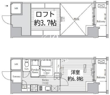 ミュゼ南麻布 302 間取り図