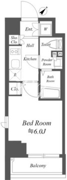 グランパセオ笹塚 601 間取り図