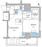 ルフォンプログレ大森山王 1203 間取り図