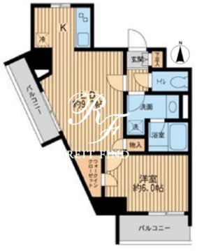 HF早稲田レジデンス 1-706 間取り図