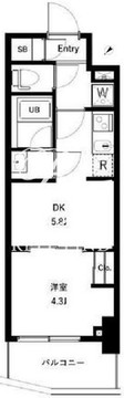 アーバンパーク東六郷2 502 間取り図