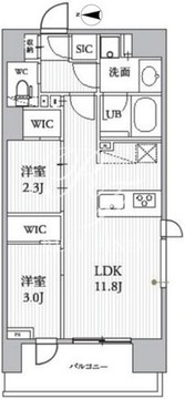 シーズンフラッツ蔵前 203 間取り図