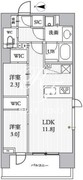 シーズンフラッツ蔵前 603 間取り図