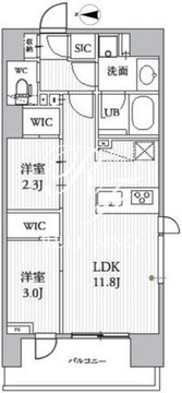 シーズンフラッツ蔵前 703 間取り図