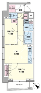 プライムアーバン日本橋浜町 601 間取り図