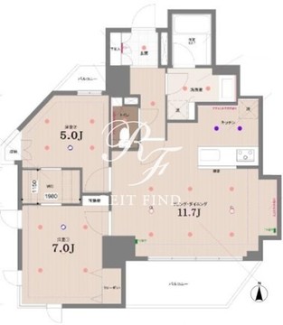 ドゥーエ東池袋 905 間取り図
