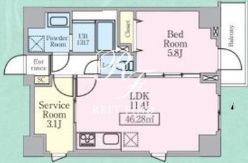 ザルーム 601 間取り図