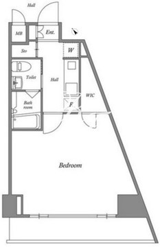 ルクレ西新宿 1103 間取り図