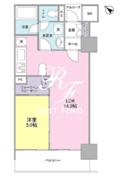 グレンパークG-WEST 305 間取り図