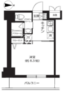 レクシード両国駅前 807 間取り図