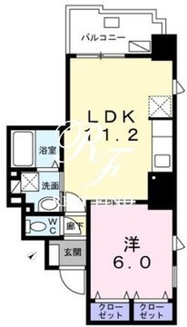 フルールアビタシオン 502 間取り図