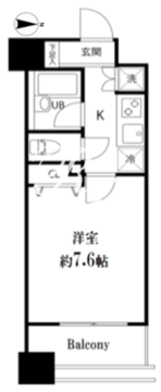 スペーシア秋葉原 502 間取り図