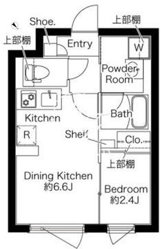 プラティーク下丸子 404 間取り図