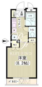 アクアコート 405 間取り図