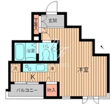 プロスペクト初台 102 間取り図